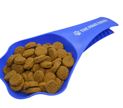 2in1 Paw-shaped Durable and Sturdy Pet Food Scoop/Clip (1 cup)