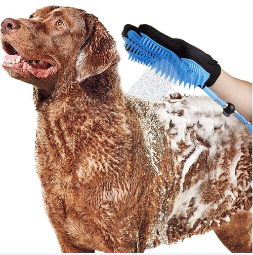 Pet Bathing Tool with Sprayer and Massage Brush – Handheld Dog & Cat Bath Brush with Hose and Faucet Adapters - Image 5