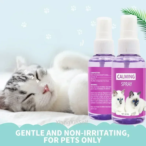 60ml Cat Calming Spray – Anti-Stress Pheromone Emotional Soothing Spray for Cats