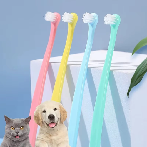 Pet Toothbrush Micro Head Dog Cat Teeth Cleaning Brush Tool – Soft Bristle Dental Care Brush for Dogs & Cats - Image 4