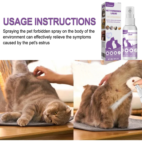 Natural Pet Calming & Estrus Support Spray 50ml – Anxiety & Mood Soothing Spray for Cats and Dogs - Image 4