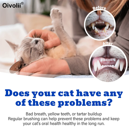 Tuna Flavored Cat Toothpaste with Toothbrush and Finger Brush – Safe Dental Cleaning Kit for Cats - Image 5