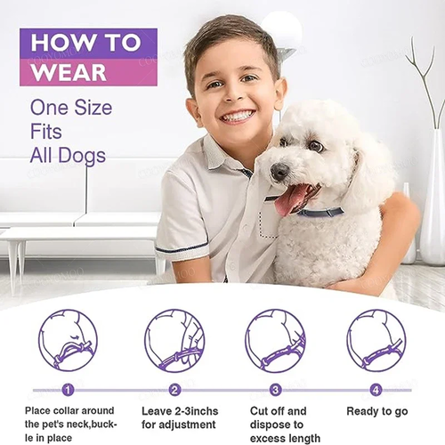 Dog & Cat Calming Collar for Anxiety Relief | Adjustable Waterproof Pet Collar with Natural Essential Oils - Image 2