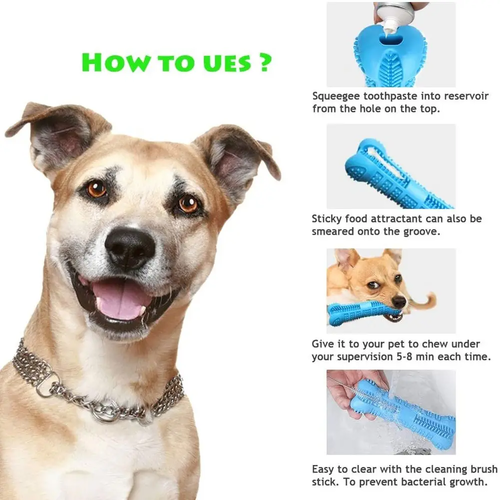Soft Rubber Dog Toothbrush Stick 360 – Interactive Dental Cleaning Chew Toy for Dogs - Image 6