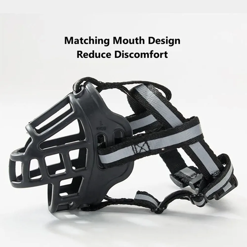 Soft Silicone Pet Dog Muzzle – Breathable Anti-Biting Adjustable Basket Muzzle for Medium & Large Dogs - Image 6