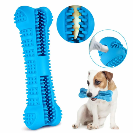 Soft Rubber Dog Toothbrush Stick 360 – Interactive Dental Cleaning Chew Toy for Dogs