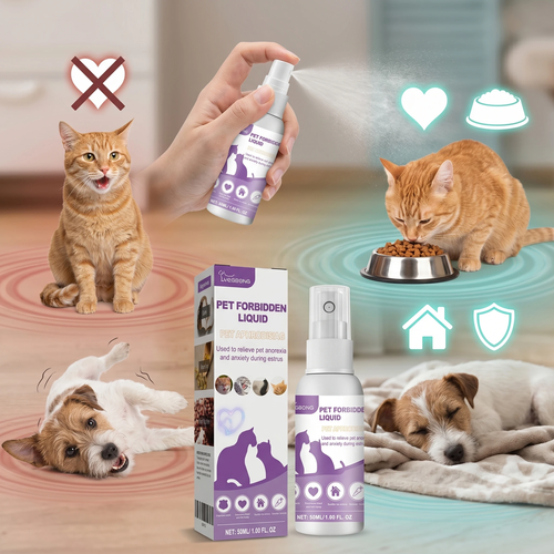 Natural Pet Calming & Estrus Support Spray 50ml – Anxiety & Mood Soothing Spray for Cats and Dogs