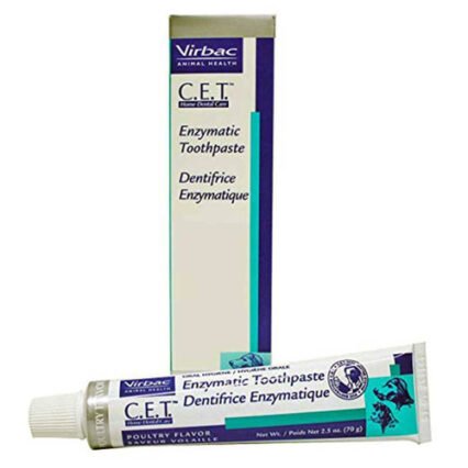 Virbac C.E.T. Enzymatic Toothpaste for Dogs and Cats – Poultry Flavor Pet Dental Toothpaste Safe to Swallow