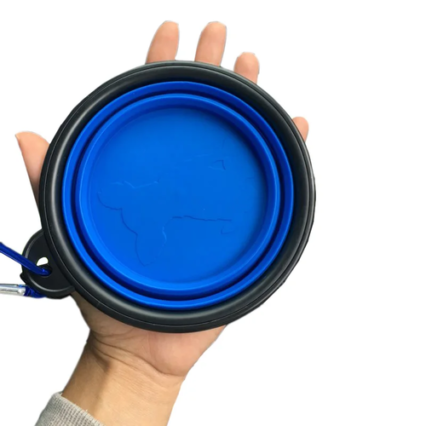 Collapsible Silicone Travel Pet Bowl | Portable Dog & Cat Food & Water Feeder