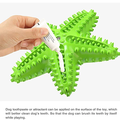 Starfish Dog Toothbrush Chew Toy | Interactive Dental Cleaning Toy for Small & Medium Dogs - Image 5