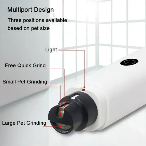 Electric Dog Nail Clippers for Dog Nail Grinders Rechargeable USB - Image 2