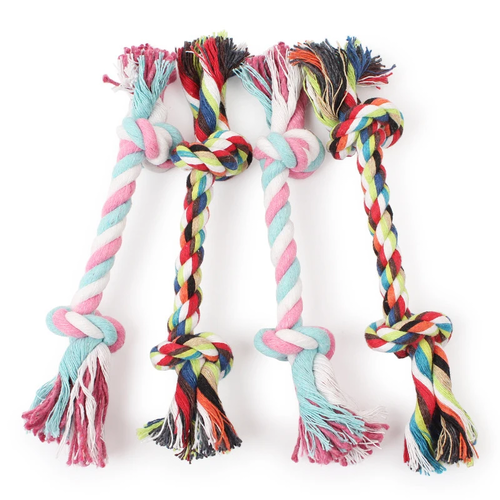Cotton Rope Dog Chew Toy | Double Knot Teeth Cleaning Toy for Dogs - Image 4