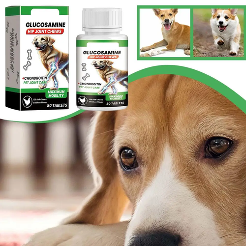 Glucosamine & Chondroitin Joint Support Chews for Dogs | Hip & Mobility Supplement (80 Chews) - Image 3