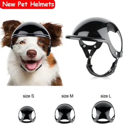 Stylish Pet Helmet with Goggles | Adjustable Costume Accessory for Dogs & Cats