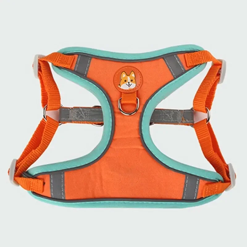 Reflective Suede Pet Harness Vest with Leash for Small Dogs and Cats - Image 5