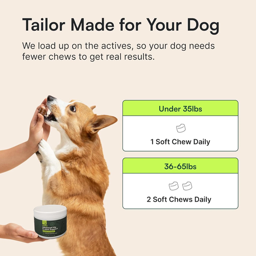 Advanced Hip and Joint Supplement for Dogs with Glucosamine, Omega 3 and MSM - Image 5