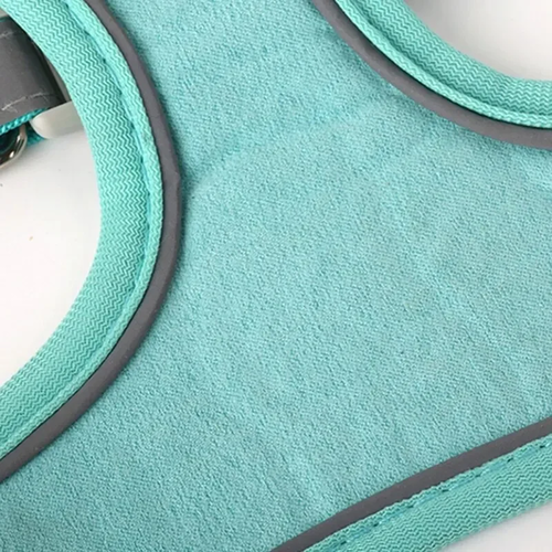 Reflective Suede Pet Harness Vest with Leash for Small Dogs and Cats - Image 6