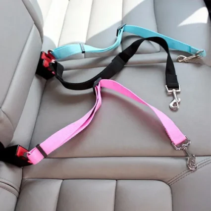 Adjustable Dog Car Seat Belt Safety Leash for Secure Pet Travel
