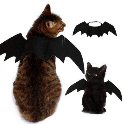 Black Bat Wings Harness Costume for Cats & Dogs