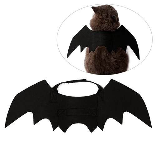 Black Bat Wings Harness Costume for Cats & Dogs - Image 2