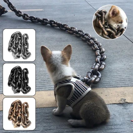 Funny Chain Dog Leash, 4.9 ft, Halloween Prop